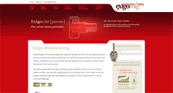 Desktop Screenshot of exigomfg.com